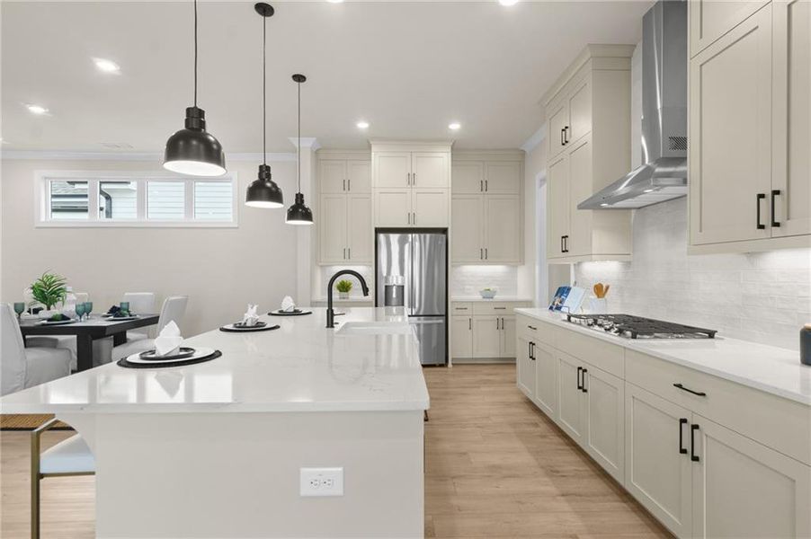 Furnished interior view inside a new home in Promenade at Sawnee Village, Cumming (Image 42).