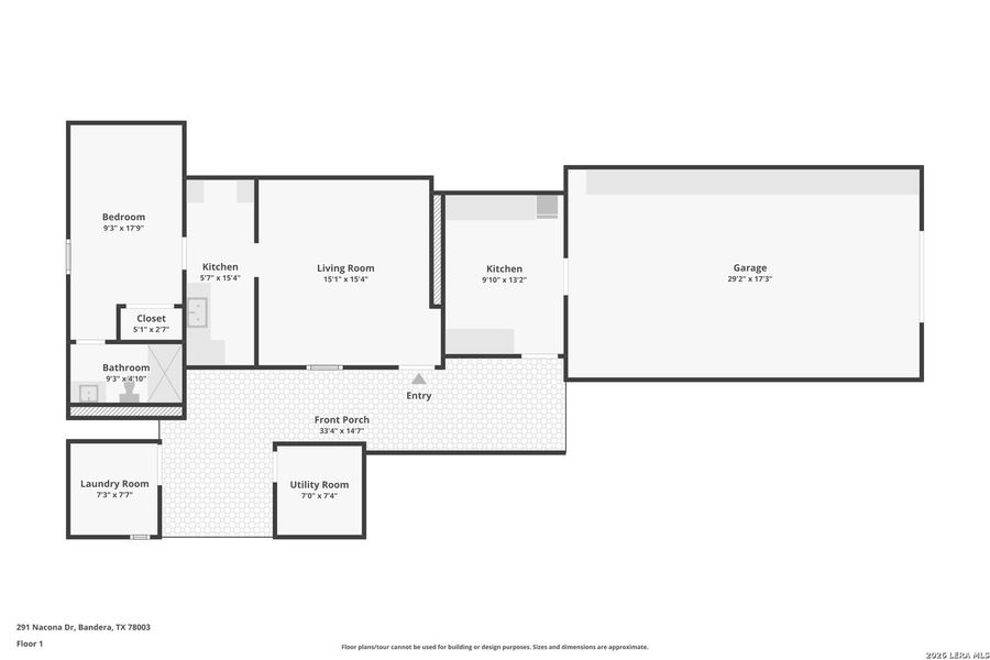 2D floor plan layout of this home in , Bandera, TX (Image 3).