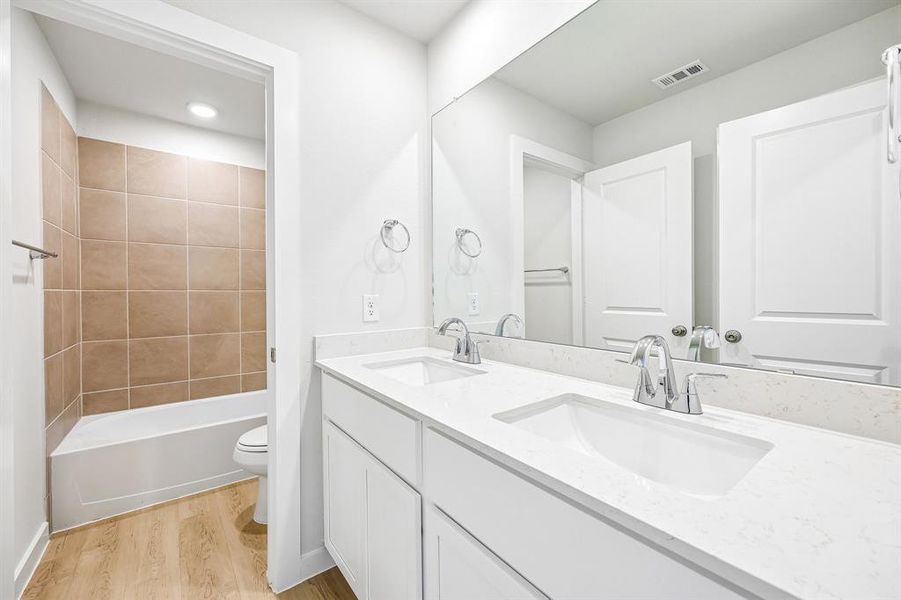 Furnished interior view inside a new home in Overland Grove, Forney (Image 12).