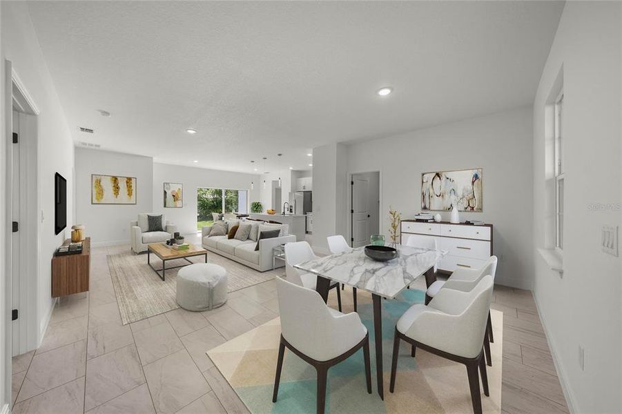 Furnished interior view inside a new home in , Citrus Springs (Image 13).