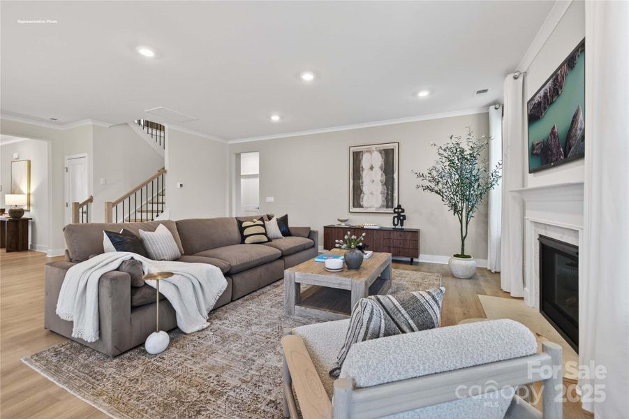 Furnished interior view inside a new home in Sanctuary at Southgate, Indian Trail (Image 14).