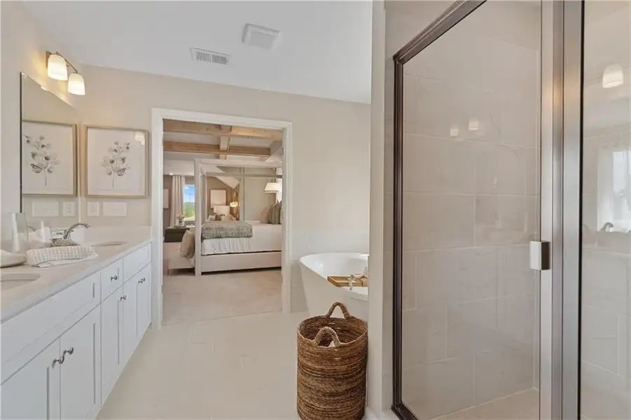 Furnished interior view inside a new home in Westwind Estates, Hampton (Image 42).