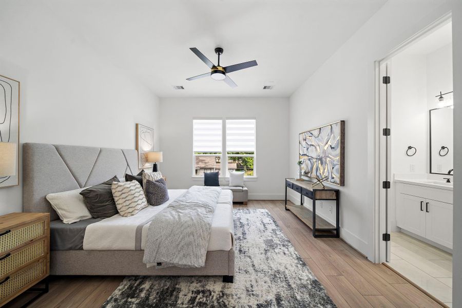 Furnished interior view inside a new home in , Houston (Image 29).