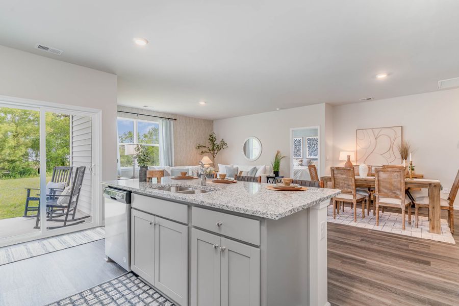 Representative furnished interior of a home built from the KERRY by D.R. Horton in Summerville, Darlington (Image 11).