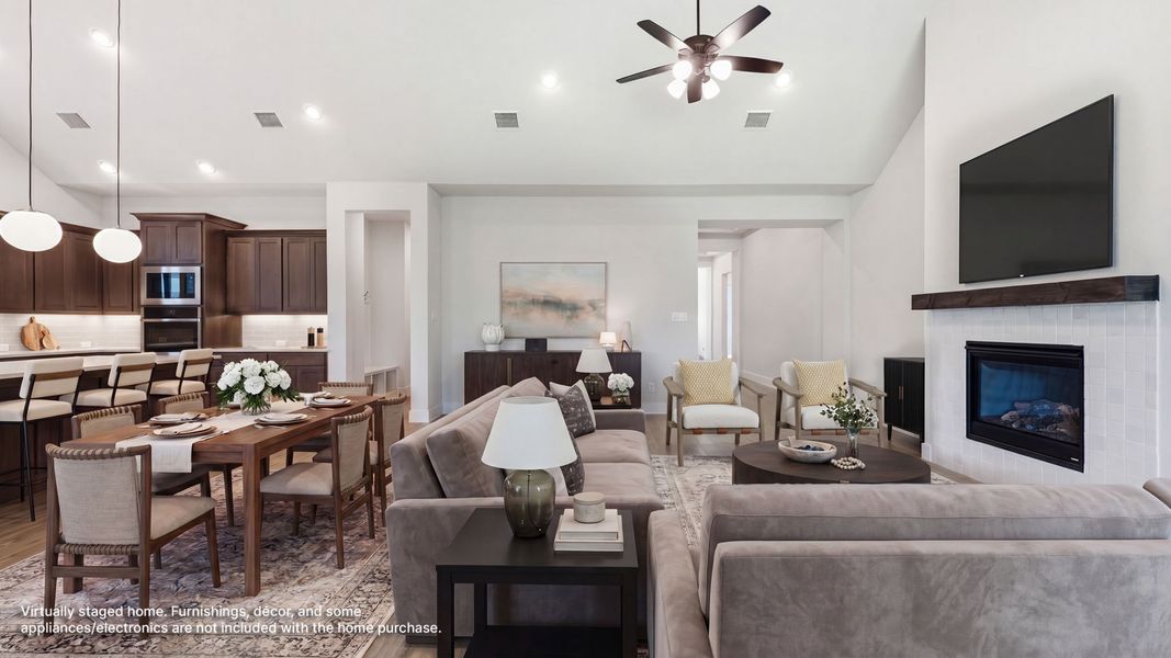 Furnished interior view inside a new home in The Parks at Wilson Creek, Celina (Image 6).