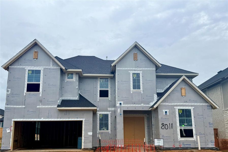 In-progress construction of a new home in Pecan Ridge, Fulshear, TX (Image 9).
