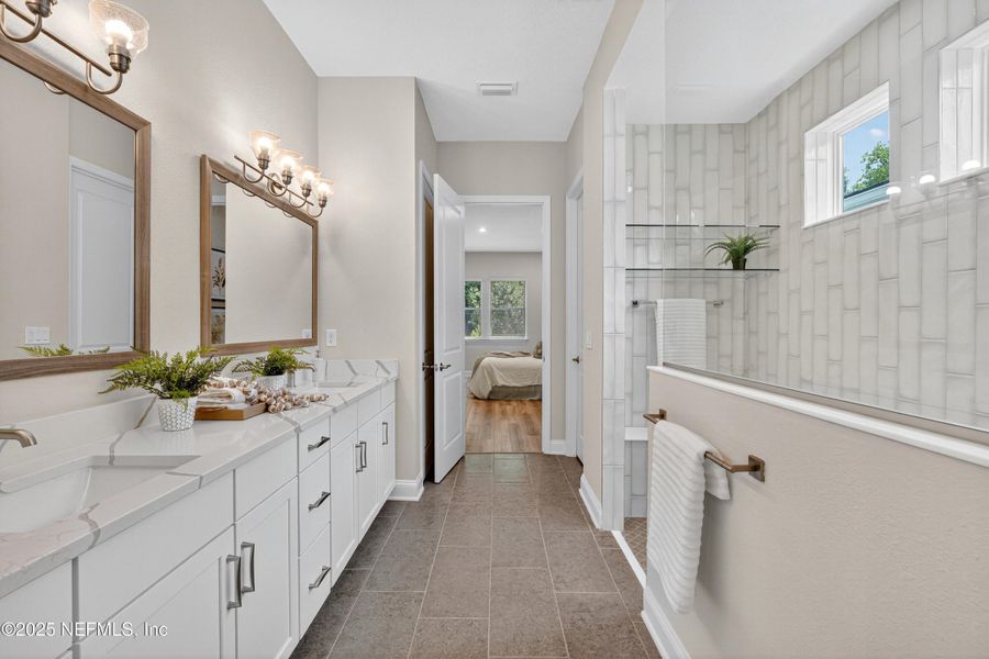 Furnished interior view inside a new home in RiverTown - WaterSong, St. Johns (Image 31).