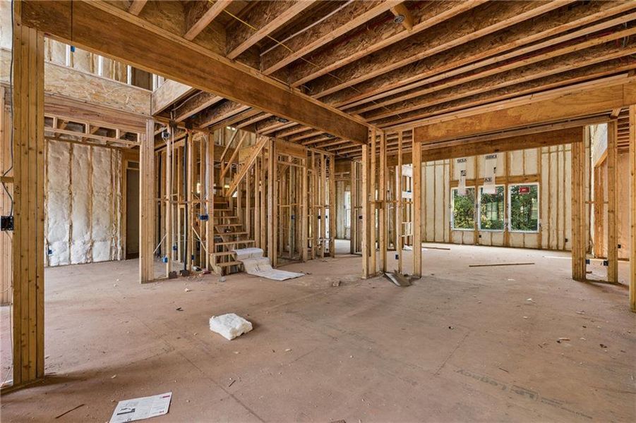 In-progress construction of a new home in , Hoschton, GA (Image 6).