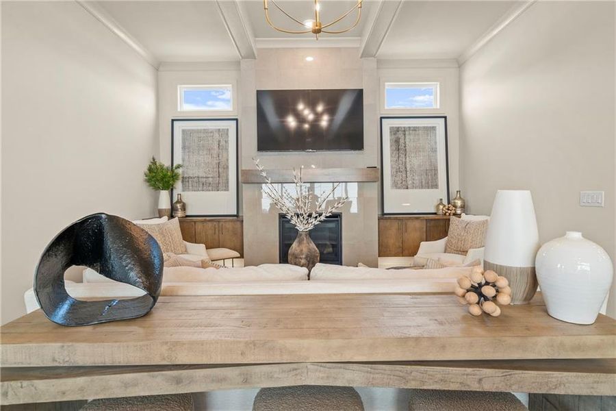 Furnished interior view inside a new home in Aberdeen, Hoschton (Image 24).