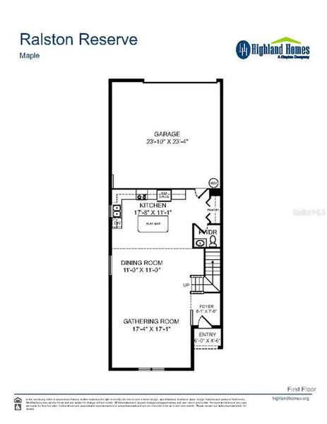2D floor plan layout of this home in , St. Cloud, FL (Image 3).