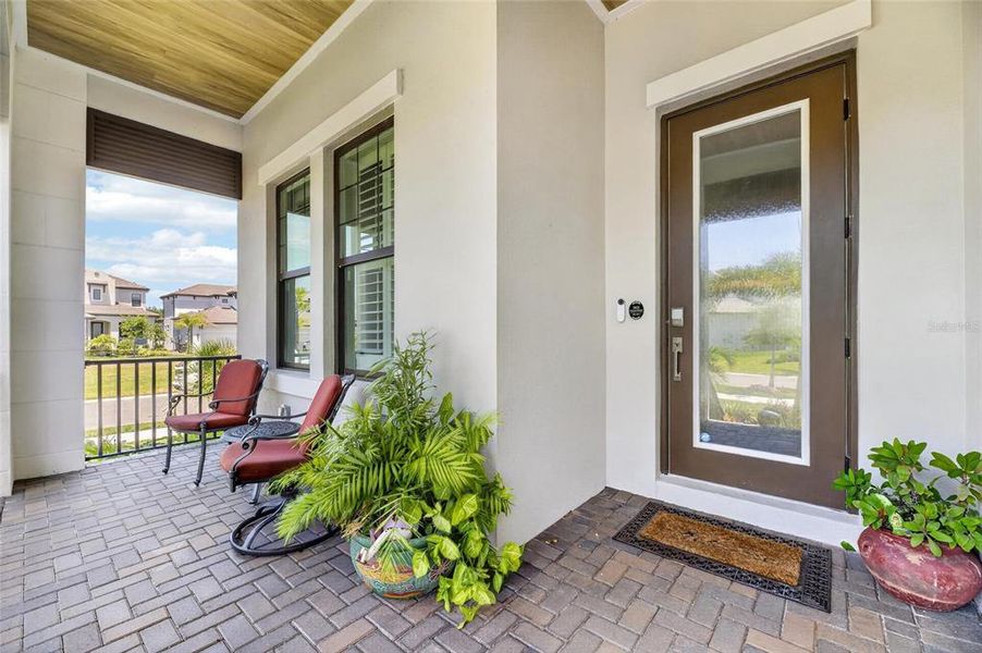 Exterior details and patio area of a home in SouthShore Yacht Club, Ruskin (Image 32).