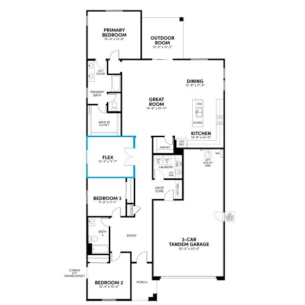 Floor 1: Double Door at Flex Option