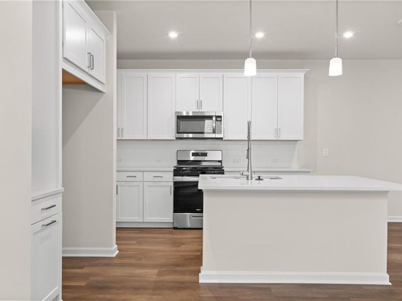 Furnished interior view inside a new home in The Village at Shallowford, Kennesaw (Image 3).