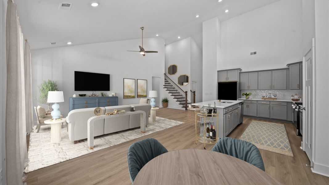 Furnished interior view inside a new home in Magnolia Park, Woodruff (Image 27). Furnished interior view inside a new home in Magnolia Park, Woodruff (Image 27).