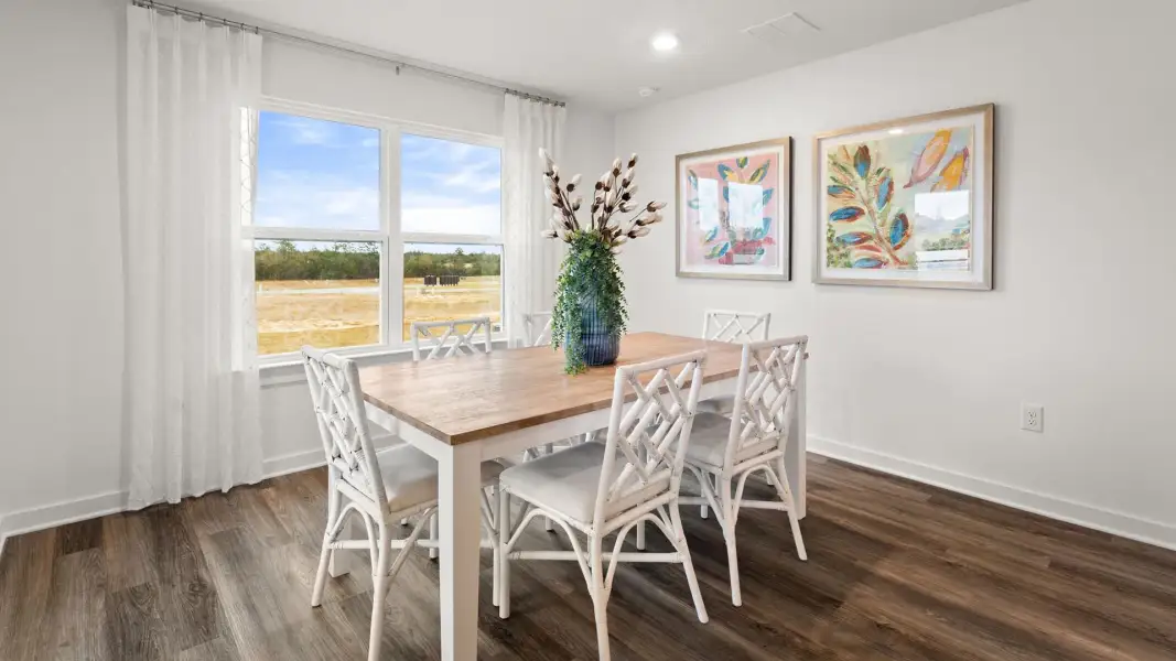 Furnished interior view inside a new home in Magnolia at the Bluffs Phase 3, Freeport (Image 14).