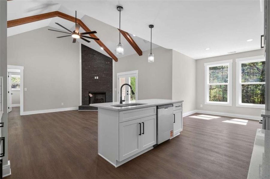 Furnished interior view inside a new home in , Silver Creek (Image 14). Furnished interior view inside a new home in , Silver Creek (Image 14).