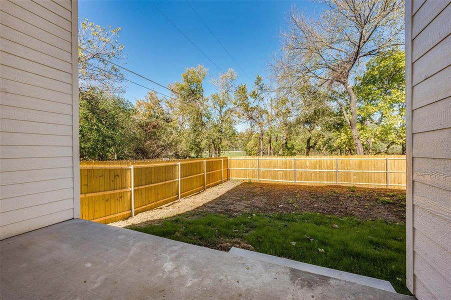 View of yard with a patio