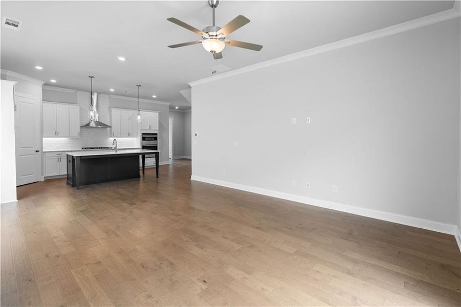 Furnished interior view inside a new home in Palisades Single Family, Cumming (Image 15).