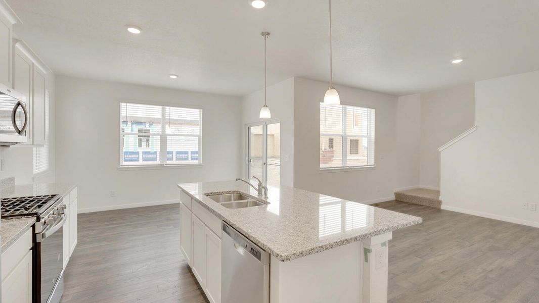 Representative furnished interior of a home built from the Cabral by D.R. Horton in The Ridge at Lorson Ranch, Colorado Springs (Image 7).