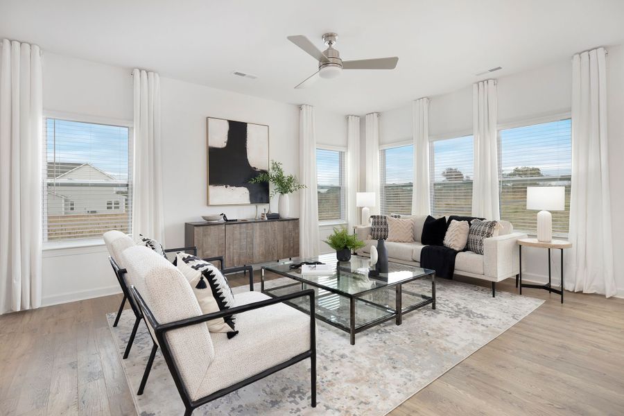 Representative furnished interior of a home built from the TA1800 by True Homes in Streamside, Red Cross (Image 8).