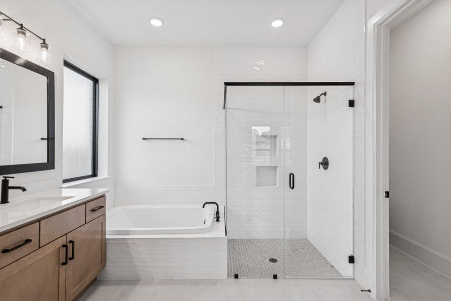 Furnished interior view inside a new home in The Meadows at Imperial Oaks, Conroe (Image 10).