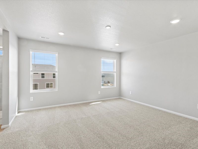 The Chatfield floorplan image taken at a Meritage Homes community in Johnstown, CO