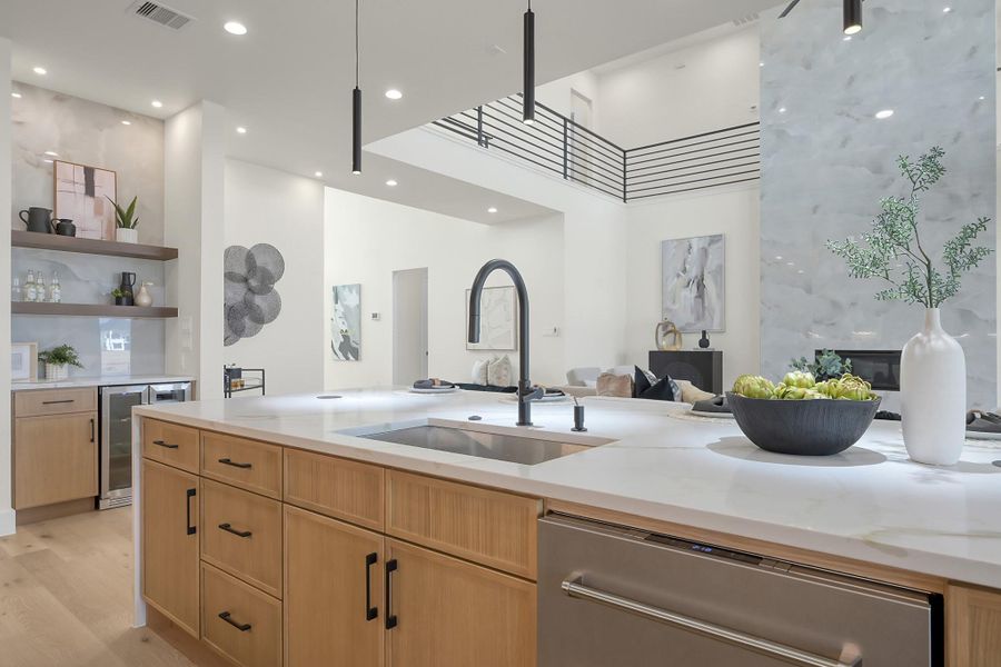 Furnished interior view inside a new home in , Willis (Image 29).