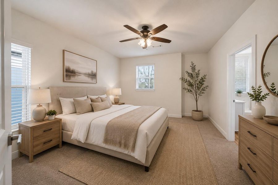This room has been virtually staged. Furniture and decor shown are computer-generated and not present in the home nor included in the sale of the home. This room has been virtually staged. Furniture and decor shown are computer-generated and not present in the home nor included in the sale of the home.