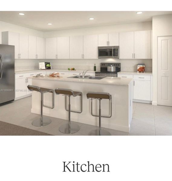 Furnished interior view inside a new home in Hawthorne at Galiano Pointe, Miami (Image 6).