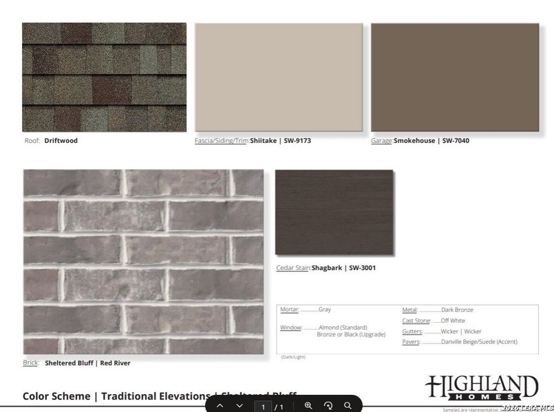 Sample of building materials used in homes in The Ranches at Creekside, Boerne (Image 40). Sample of building materials used in homes in The Ranches at Creekside, Boerne (Image 40).