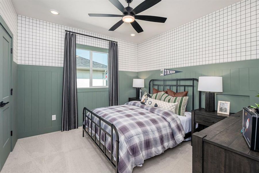 Furnished interior view inside a new home in East Village - Classic Series, Frisco (Image 24).