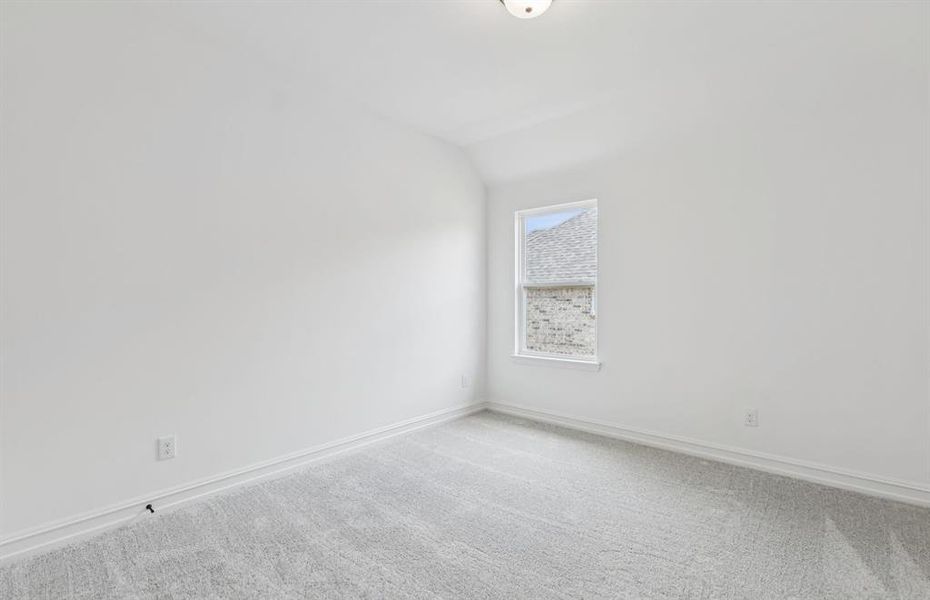 Comfortable secondary bedroom with generous closet space *Model representation Comfortable secondary bedroom with generous closet space *Model representation