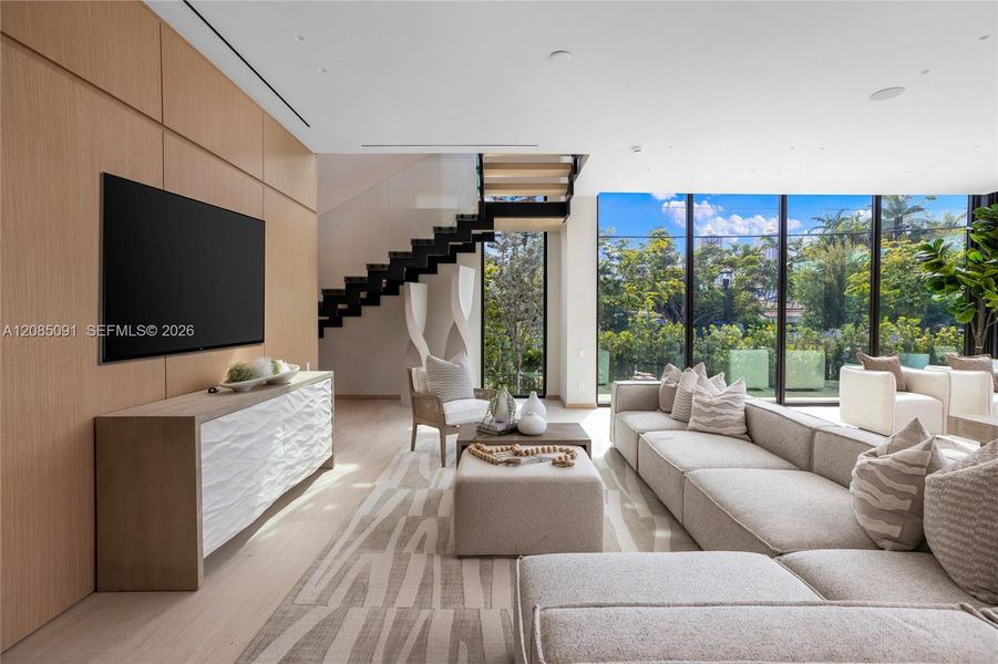 Furnished interior view inside a new home in , Miami Beach (Image 5).