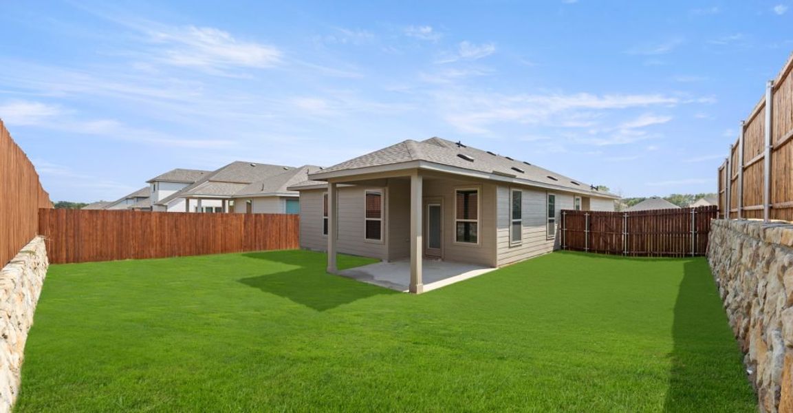 Representative exterior photo of a completed home built from the Hickory by Impression Homes in ValleyBrooke, Mesquite, TX (Image 21).