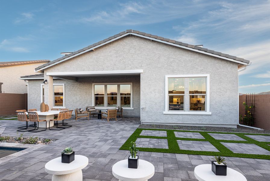 Representative exterior details of a home built from the Olympic by Taylor Morrison in Verdin Passage Collection, Phoenix (Image 4).