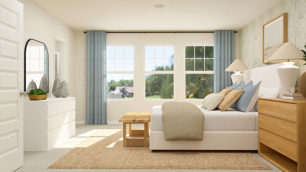 Furnished interior view inside a new home in Dawson Pointe, Summerville (Image 11). Furnished interior view inside a new home in Dawson Pointe, Summerville (Image 11).