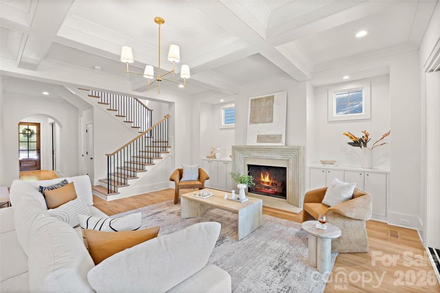 Furnished interior view inside a new home in , Charlotte (Image 10).