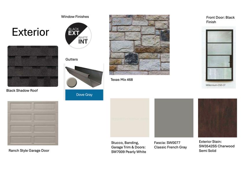 Sample of building materials used in homes in Clearwater Ranch, Liberty Hill (Image 5). Sample of building materials used in homes in Clearwater Ranch, Liberty Hill (Image 5).