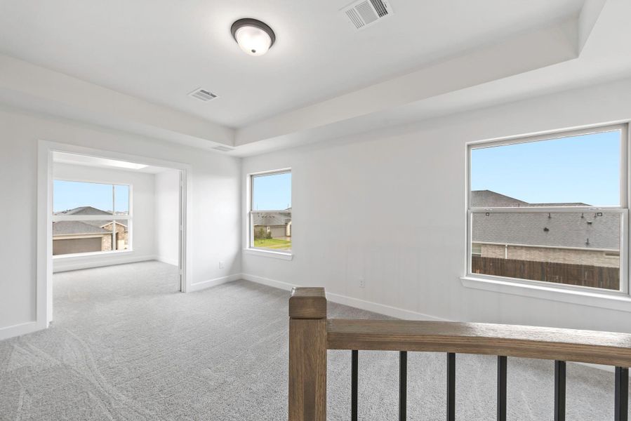 Spacious, unfurnished interior of a new home in Sunterra, Katy (Image 11). Spacious, unfurnished interior of a new home in Sunterra, Katy (Image 11).
