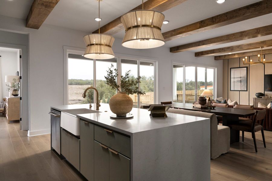 Furnished interior view inside a new home in Lariat, Liberty Hill (Image 13).