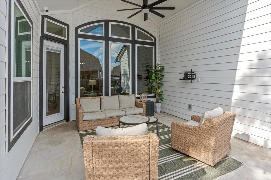 Exterior details and patio area of a home in Bryson, Leander (Image 21). Exterior details and patio area of a home in Bryson, Leander (Image 21).