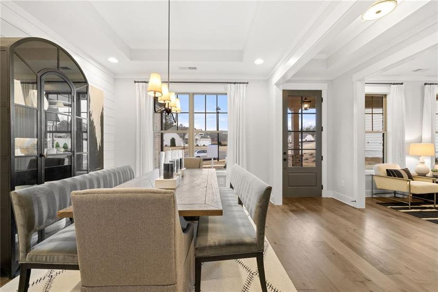 Furnished interior view inside a new home in Soleil Belmont Park, Canton (Image 15).
