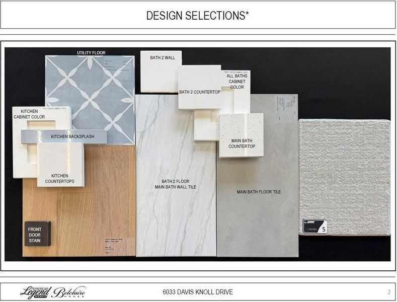 Representative photo of design selections for 6033 Davis Knoll