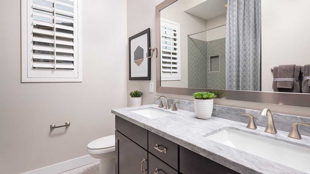 Furnished interior view inside a new home in Ellsworth Ranch, Queen Creek (Image 12).