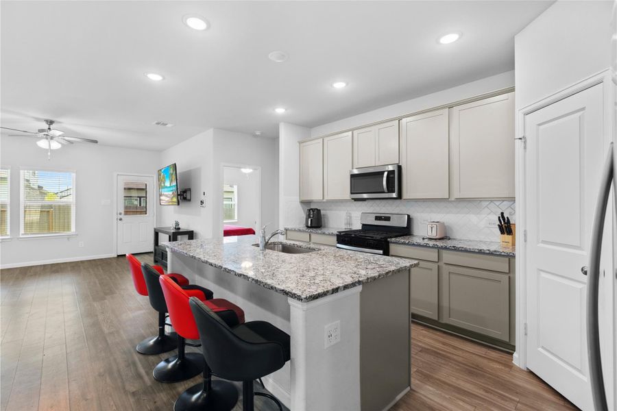 Furnished interior view inside a new home in Lakes at Black Oak, Magnolia (Image 6).