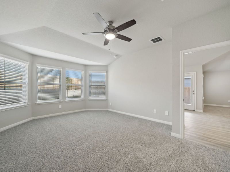 Primary suite in the Briscoe floorplan at a Meritage Homes community. Primary suite in the Briscoe floorplan at a Meritage Homes community.