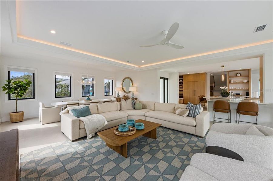 Furnished interior view inside a new home in , Holmes Beach (Image 14).