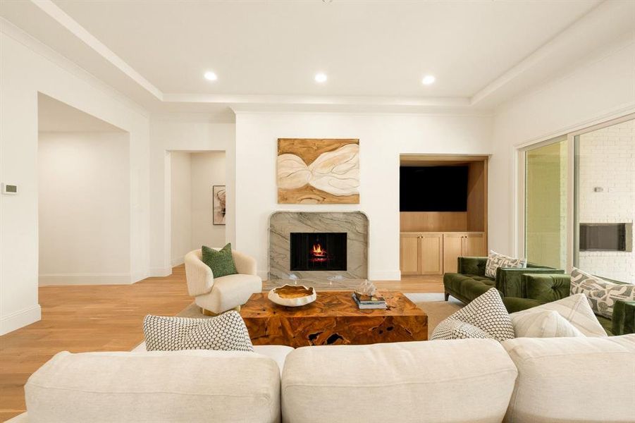 Furnished interior view inside a new home in , Dallas (Image 16).