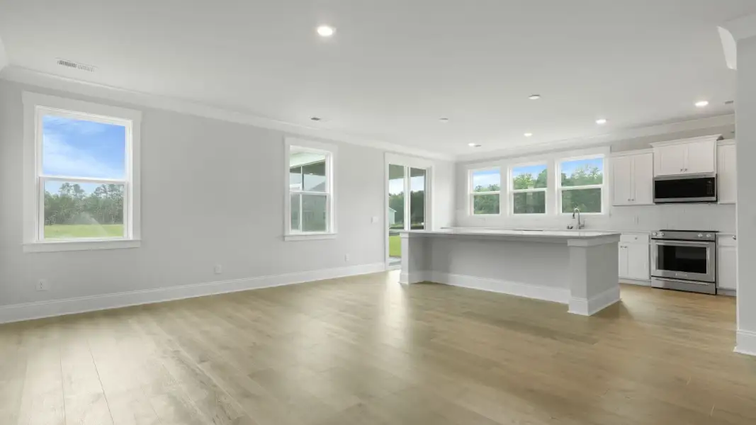 Representative unfurnished interior of a home built from the Forrester by D.R. Horton in Wappetaw Woods, Awendaw (Image 9). Representative unfurnished interior of a home built from the Forrester by D.R. Horton in Wappetaw Woods, Awendaw (Image 9).