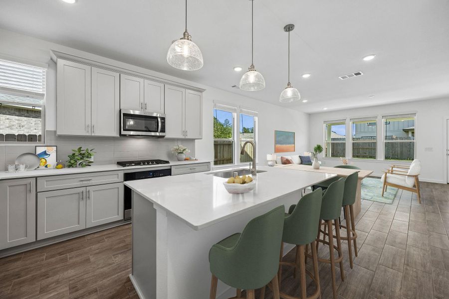 Furnished interior view inside a new home in Mavera, Conroe (Image 8).